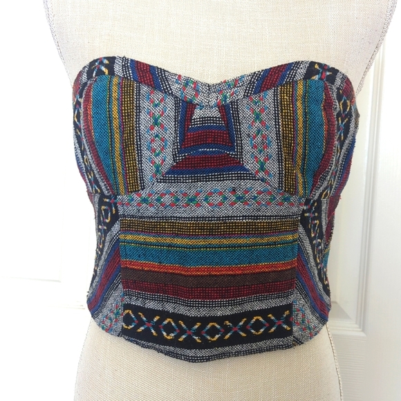Staring at Stars Strapless Woven Bodice Top - Picture 3 of 10